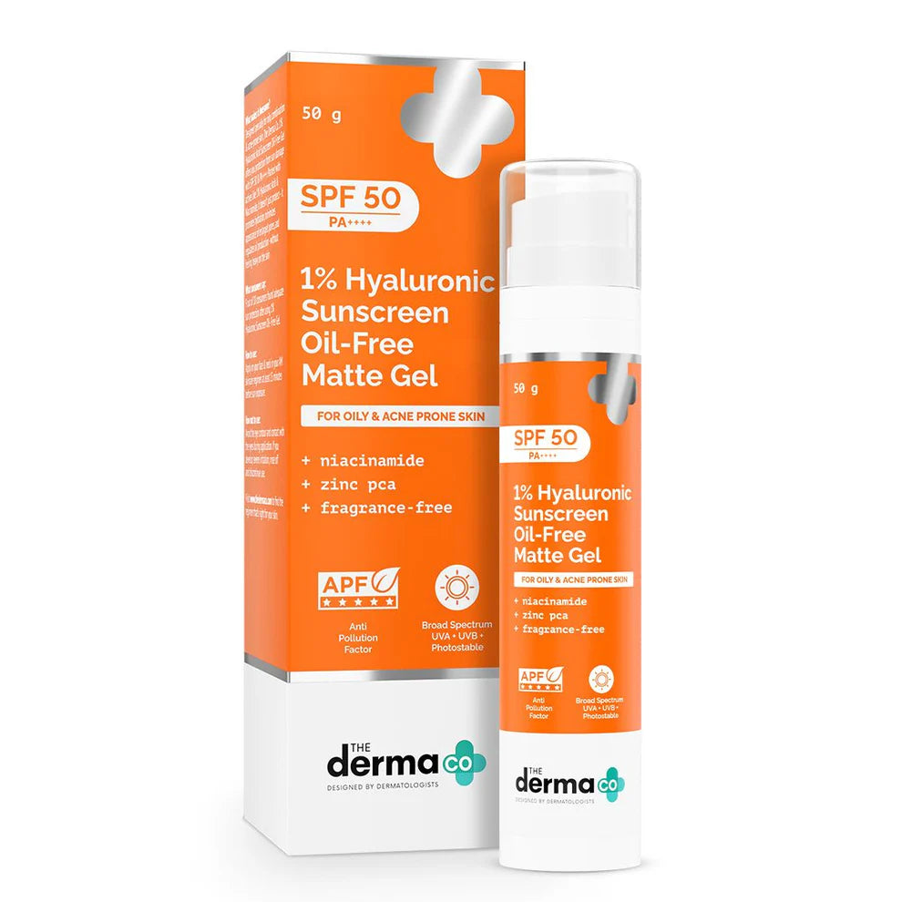 1% Hyaluronic Sunscreen Oil-Free Matte Gel BY Derma Co